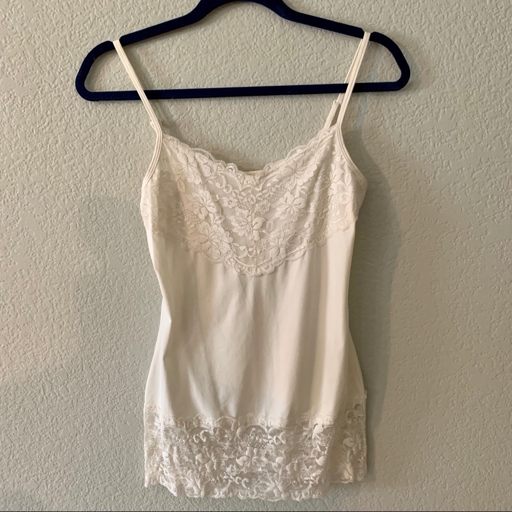 Lace trim camisole